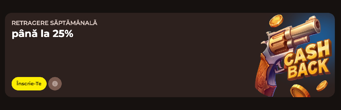 Roulettino casino cashback 25%